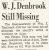 William Denbrook is still missing
